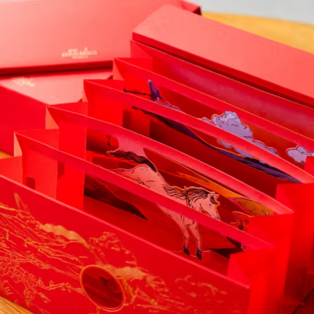NWT Set of 10 Hermes Lunar New Year 2026 red pockets Year of Horse